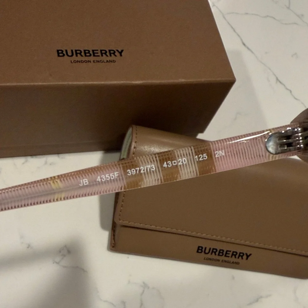 Burberry Kids JB4355F Check Pink Sunglasses with Case